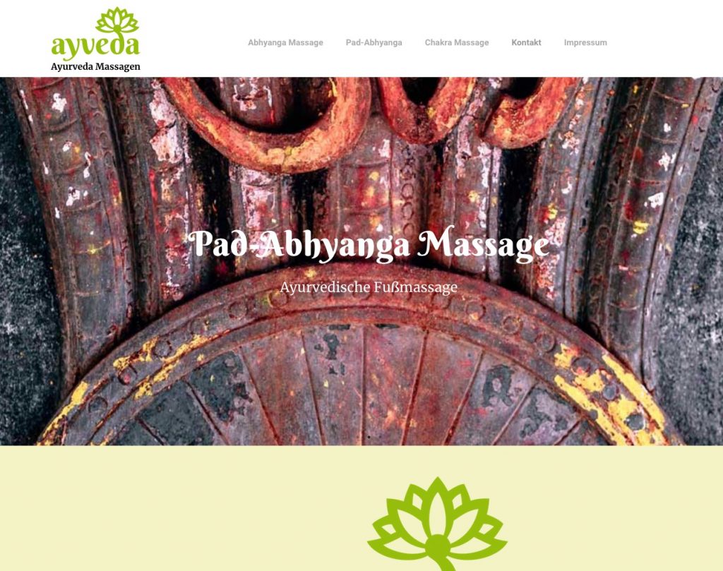 Ayveda Webseite